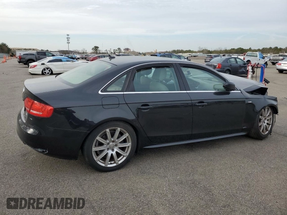 2012 Audi A4 2.0T Premium Plus with VIN WAUFFAFL0CN002562, listed as a Copart auction lot 50195465 with 0 mi miles and Salvage Title. Bid and sale history available at carsss.com. Image 3.