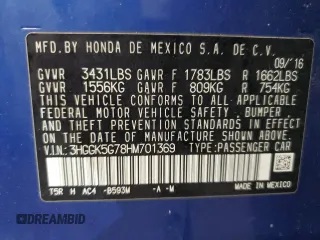2017 Honda Fit EX with VIN 3HGGK5G78HM701369, listed as a Copart auction lot 46578635 with 133,471 mi miles and Salvage title. Bid and sale history available at DreamBid. Image 14.