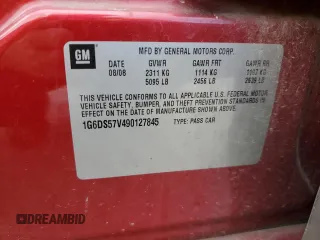 2009 Cadillac CTS AWD w/1SB with VIN 1G6DS57V490127845, listed as a Copart auction lot 71753964 with 52,494 mi miles and Salvage Title. Bid and sale history available at carsss.com. Image 13.