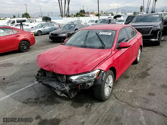 2019 Volkswagen Jetta S with VIN 3VWC57BUXKM074238, listed as a Copart auction lot 84234164 with 96,224 mi miles and Salvage Title. Bid and sale history available at carsss.com. Image 10.