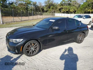 2019 BMW 3 Series 330i xDrive with VIN 3MW5R7J50K8B01107, listed as a Copart auction lot 41451675 with 50,012 mi miles and Non Repairable. Bid and sale history available at carsss.com. Image 1.