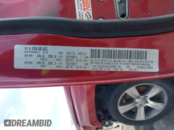 2017 Jeep Patriot High Altitude with VIN 1C4NJPFA6HD132065, listed as a IAAI auction lot 42538955 with 96,675 mi miles and . Bid and sale history available at DreamBid. Image 9.