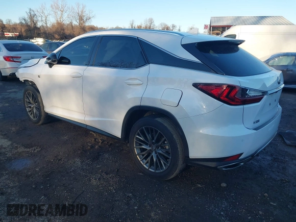 2022 Lexus RX with VIN 2T2SZMDA2NC309843, listed as a IAAI auction lot 41498875 with 54,296 mi miles. Bid and sale history available at carsss.com. Image 3.