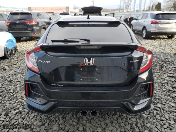 2021 Honda Civic Hatchback Sport with VIN SHHFK7H49MU419071, listed as a Copart auction lot 45981445 with 36,634 mi miles and Salvage Title. Bid and sale history available at carsss.com. Image 6.