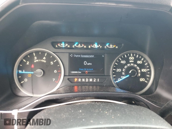 2017 Ford F-150 XL with VIN 1FTEX1EP8HFA43975, listed as a Copart auction lot 58847945 with 136,569 mi miles and Salvage title. Bid and sale history available at DreamBid. Image 9.