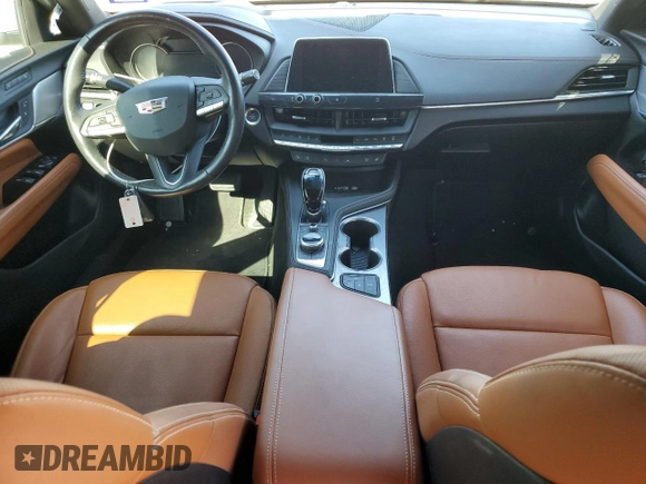 2020 Cadillac CT4 Premium Luxury with VIN 1G6DB5RL9L0154414, listed as a Copart auction lot 80515304 with 17,592 mi miles and Salvage Title. Bid and sale history available at carsss.com. Image 8.