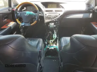 2010 Lexus RX 350 z VIN 2T2ZK1BA6AC024657, wystawiony jako Copart lot #62034185 z przebiegiem 129 057 mil mil oraz Szkoda całkowita • Salvage title. Historia ofert i sprzedaży dostępna na DreamBid. Obrazek 8.