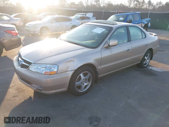 2002 Acura TL with VIN 19UUA566X2A033500, listed as a IAAI auction lot 41787954 with 251,513 mi miles. Bid and sale history available at carsss.com. Image 2.