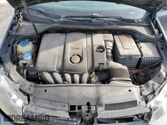 2010 Volkswagen Golf with VIN WVWDA7AJ9AW189504, listed as a Copart auction lot 53516265 with 265,765 mi miles and Salvage title. Bid and sale history available at DreamBid. Image 11.