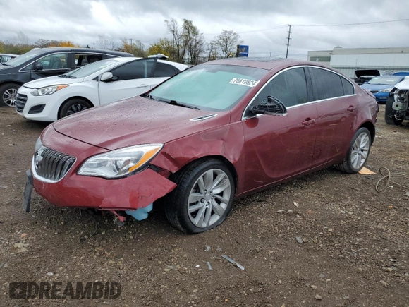 2017 Buick Regal with VIN 2G4GM5EXXH9123615, listed as a Copart auction lot 78610824 with 56,886 mi miles and Salvage Title. Bid and sale history available at carsss.com. Image 1.