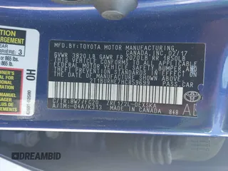 2017 Toyota Corolla L with VIN 2T1BURHE7HC859699, listed as a IAAI auction lot 42186038 with 91,444 mi miles and . Bid and sale history available at DreamBid. Image 9.