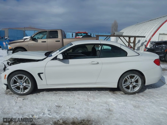 2016 BMW 4 Series 435i xDrive with VIN WBA3T7C52G5A37374, listed as a IAAI auction lot 41583597 with 1 mi miles. Bid and sale history available at carsss.com. Image 14.
