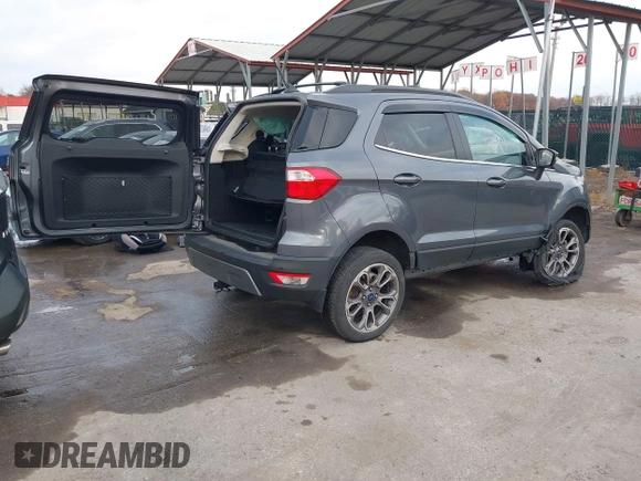 2021 Ford EcoSport Titanium z VIN MAJ6S3KL0MC403516, wystawiony jako IAAI lot #40961351 z przebiegiem 42 158 mil mil oraz . Historia ofert i sprzedaży dostępna na DreamBid. Obrazek 4.