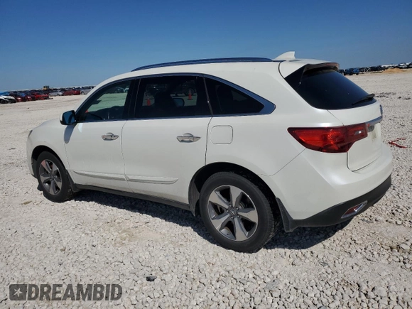 2016 Acura MDX with VIN 5FRYD4H20GB016066, listed as a Copart auction lot 51546355 with 128,770 mi miles and Salvage Title. Bid and sale history available at carsss.com. Image 2.