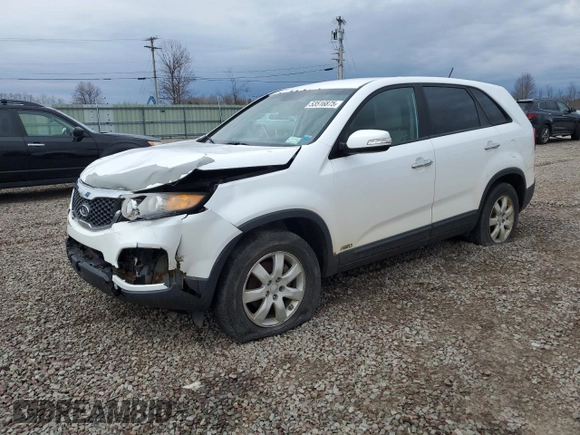 2011 Kia Sorento LX with VIN 5XYKTCA1XBG055187, listed as a Copart auction lot 53516875 with 153,356 mi miles and Salvage Title. Bid and sale history available at carsss.com. Image 1.