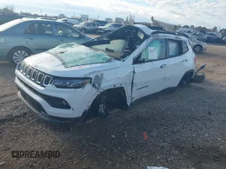 2024 Jeep Compass Latitude Lux with VIN 3C4NJDFN3RT143876, listed as a IAAI auction lot 41315773 with Not provided miles and . Bid and sale history available at DreamBid. Image 2.