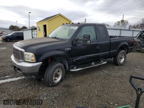 2003 Ford Super Duty F-250 XL with VIN 1FTNX21L13EB63351, listed as a Copart auction lot 85092674 with 265,515 mi miles and Salvage Title. Bid and sale history available at carsss.com. Image 1.