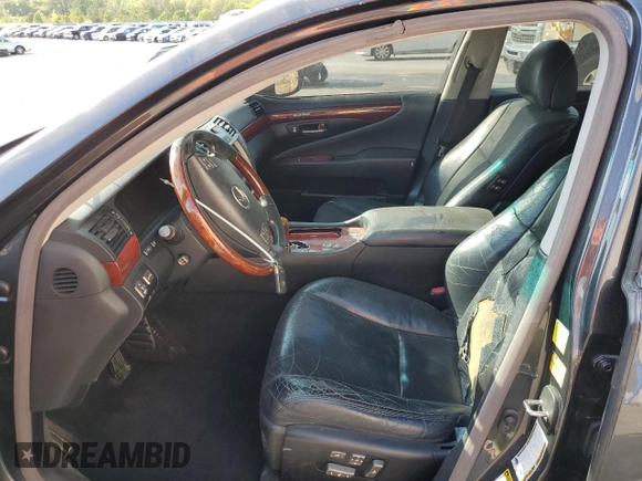 2010 Lexus LS 460 with VIN JTHBL5EF7A5101341, listed as a Copart auction lot 52371455 with 209,048 mi miles and Salvage Title. Bid and sale history available at carsss.com. Image 7.