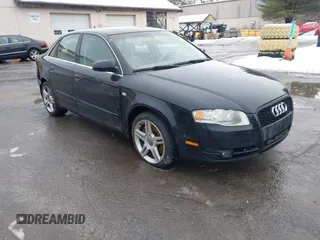 2007 Audi A4 2.0T with VIN WAUAF78E07A132737, listed as a IAAI auction lot 41574347 with 84,179 mi miles. Bid and sale history available at carsss.com. Image 1.