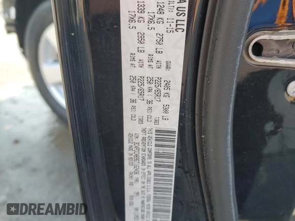 2016 Dodge Journey American Value with VIN 3C4PDCAB9GT162436, listed as a Copart auction lot 54901545 with 120,849 mi miles and Salvage Title. Bid and sale history available at DreamBid. Image 14.