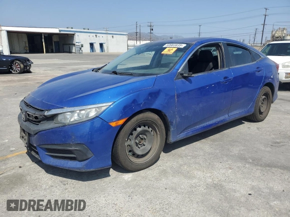 2017 Honda Civic LX with VIN 19XFC2F57HE222022, listed as a Copart auction lot 59983835 with 129,119 mi miles and Salvage title. Bid and sale history available at DreamBid. Image 1.