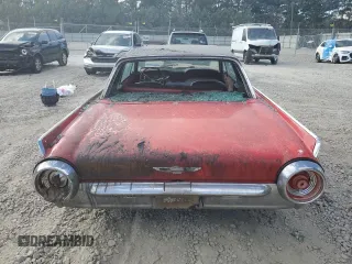 1962 Ford Thunderbird with VIN 2Y87Z133196, listed as a Copart auction lot 79568844 with 1,738 mi miles and Salvage Title. Bid and sale history available at DreamBid. Image 6.