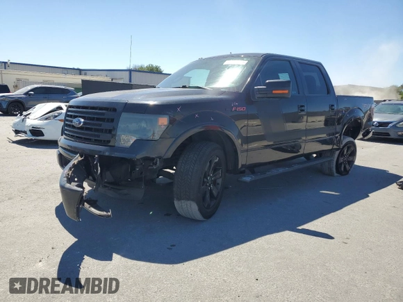 2014 Ford F-150 XL with VIN 1FTFW1CF4EFC48206, listed as a Copart auction lot 49866575 with 157,879 mi miles and Salvage Title. Bid and sale history available at carsss.com. Image 1.
