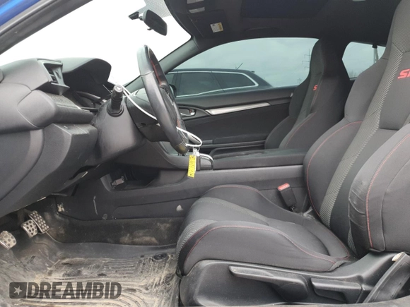 2017 Honda Civic Si with VIN 2HGFC3A5XHH753301, listed as a Copart auction lot 51125385 with 66,238 mi miles and Salvage Title. Bid and sale history available at DreamBid. Image 7.