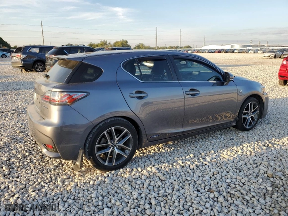 2017 Lexus CT with VIN JTHKD5BH2H2302840, listed as a Copart auction lot 71000094 with 64,717 mi miles and Salvage Title. Bid and sale history available at carsss.com. Image 3.