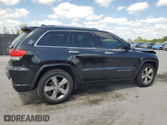 2014 Jeep Grand Cherokee Overland with VIN 1C4RJECG9EC173693, listed as a Copart auction lot 53747045 with 73,234 mi miles and Non Repairable. Bid and sale history available at carsss.com. Image 3.