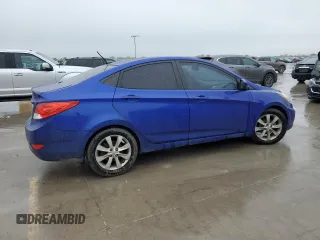 2012 Hyundai Accent GLS with VIN KMHCU4AE9CU098280, listed as a Copart auction lot 51658745 with 166,310 mi miles and Clean Title. Bid and sale history available at carsss.com. Image 3.