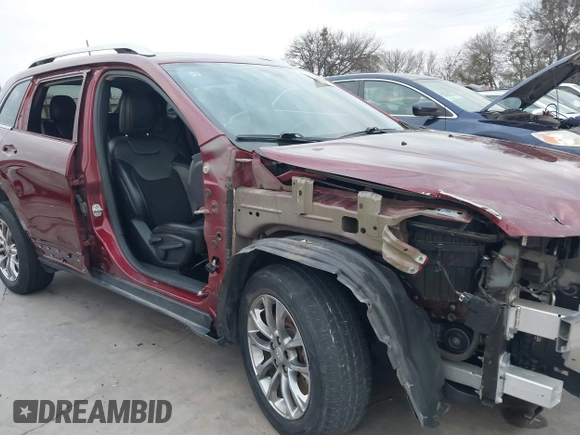 2020 Jeep Cherokee Latitude Plus with VIN 1C4PJLLB7LD585604, listed as a IAAI auction lot 41566073 with 52,529 mi miles. Bid and sale history available at carsss.com. Image 18.