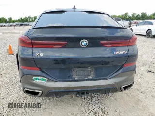 2022 BMW X6 M50i z VIN 5UXCY8C09N9J10045, wystawiony jako Copart lot #57225715 z przebiegiem 54 024 mil mil oraz Szkoda całkowita • Salvage title. Historia ofert i sprzedaży dostępna na DreamBid. Obrazek 6.