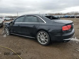 2014 Audi A8 4.0T with VIN WAUR2AFD5EN004618, listed as a Copart auction lot 50796255 with Not provided miles and Salvage title. Bid and sale history available at DreamBid. Image 2.