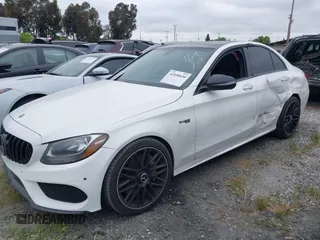 2018 Mercedes-Benz C 43 AMG with VIN 55SWF6EB5JU235937, listed as a IAAI auction lot 42050650 with 67,876 mi miles and . Bid and sale history available at carsss.com. Image 2.