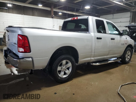 2018 Ram 1500 Express with VIN 1C6RR7FT9JS309082, listed as a Copart auction lot 47548215 with 156,529 mi miles and Salvage Title. Bid and sale history available at carsss.com. Image 3.