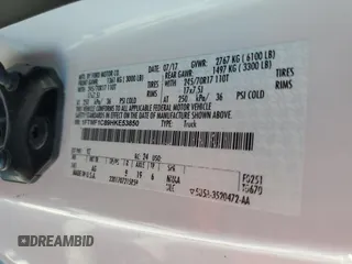 2017 Ford F-150 XL with VIN 1FTMF1C89HKE53850, listed as a Copart auction lot 50959155 with 166,647 mi miles and Salvage Title. Bid and sale history available at carsss.com. Image 12.