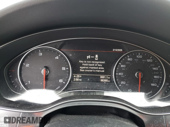 2015 Audi A7 3.0 TDI Prestige with VIN WAU2MAFC1FN056543, listed as a Copart auction lot 44980105 with 86,380 mi miles and Salvage Title. Bid and sale history available at carsss.com. Image 9.