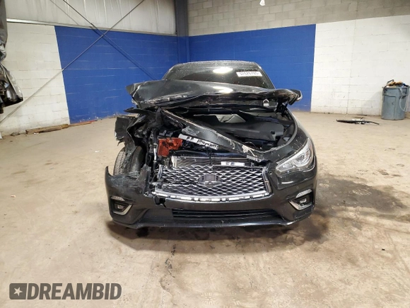 2022 Infiniti Q50 LUXE with VIN JN1EV7BR8NM340673, listed as a Copart auction lot 52626785 with 26,248 mi miles and Salvage Title. Bid and sale history available at carsss.com. Image 5.
