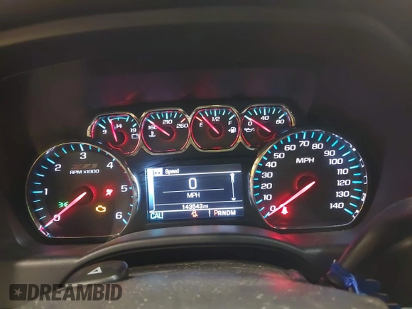 2016 Chevrolet Silverado 1500 LTZ with VIN 3GCUKSEC2GG263493, listed as a IAAI auction lot 41199166 with 143,543 mi miles. Bid and sale history available at carsss.com. Image 7.
