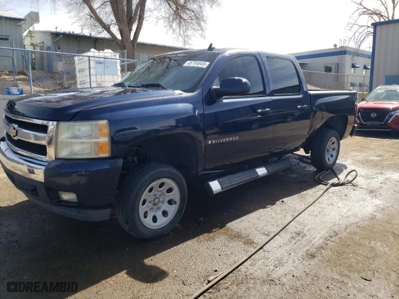 2009 Chevrolet Silverado 1500 LTZ with VIN 3GCEK33329G212804, listed as a Copart auction lot 46704645 with 158,325 mi miles and Salvage Title. Bid and sale history available at carsss.com. Image 1.