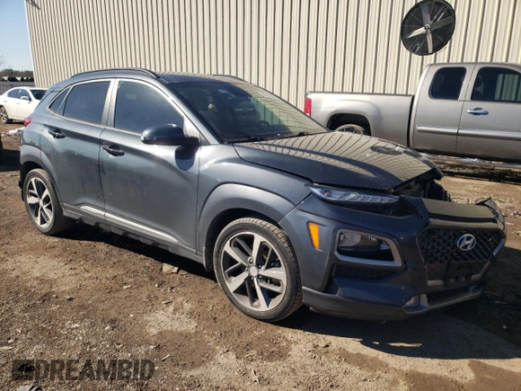 2019 Hyundai Kona Limited with VIN KM8K33A53KU363475, listed as a Copart auction lot 42014605 with 54,968 mi miles and Salvage Title. Bid and sale history available at carsss.com. Image 4.