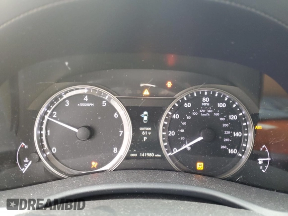 2013 Lexus GS 350 with VIN JTHCE1BL5D5004824, listed as a Copart auction lot 58638495 with 141,980 mi miles and Salvage title. Bid and sale history available at DreamBid. Image 9.