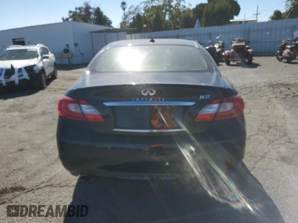 2012 Infiniti M37 with VIN JN1BY1AP5CM330588, listed as a Copart auction lot 70862854 with 112,427 mi miles and Salvage Title. Bid and sale history available at carsss.com. Image 6.