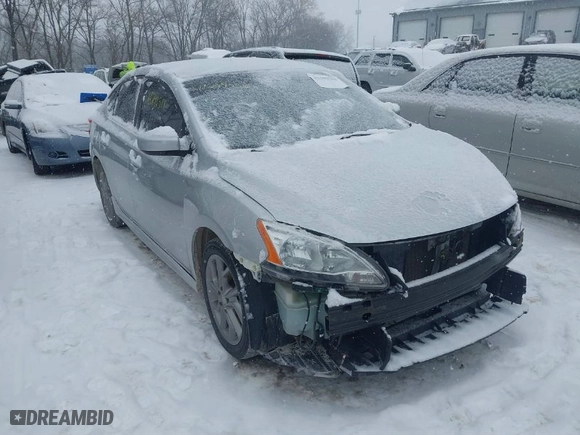2013 Nissan Sentra SR with VIN 3N1AB7AP0DL609619, listed as a IAAI auction lot 41299588 with 121,661 mi miles. Bid and sale history available at carsss.com. Image 1.