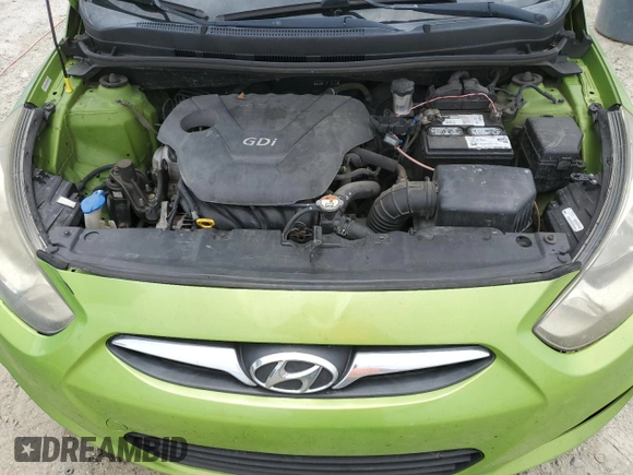 2013 Hyundai Accent GS with VIN KMHCT5AE6DU083617, listed as a Copart auction lot 58719915 with 157,502 mi miles and Clean title. Bid and sale history available at DreamBid. Image 11.