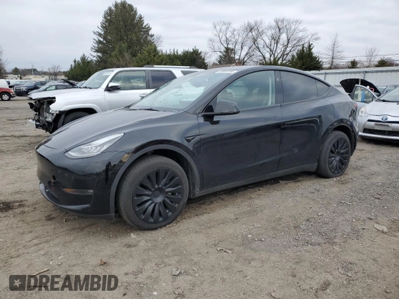 2023 Tesla Model Y Long Range with VIN 7SAYGDEE1PA150771, listed as a Copart auction lot 81805194 with 23,718 mi miles and Salvage Title. Bid and sale history available at DreamBid. Image 1.