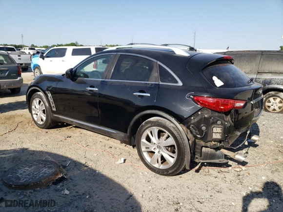 2012 Infiniti FX35 with VIN JN8AS1MW4CM154991, listed as a Copart auction lot 53471755 with 167,418 mi miles and Salvage Title. Bid and sale history available at carsss.com. Image 2.