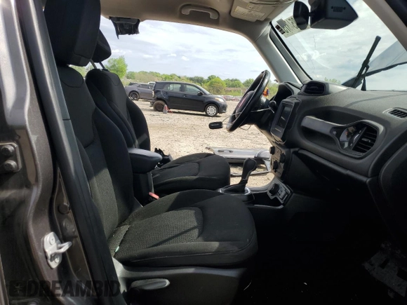 2018 Jeep Renegade Latitude with VIN ZACCJBBB5JPG77352, listed as a Copart auction lot 54854675 with 85,493 mi miles and Salvage title. Bid and sale history available at DreamBid. Image 7.