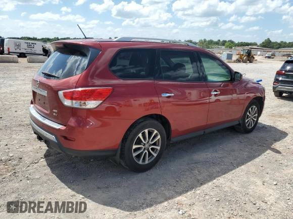 2015 Nissan Pathfinder SL with VIN 5N1AR2MM5FC663635, listed as a Copart auction lot 62075025 with 98,052 mi miles and Salvage title. Bid and sale history available at DreamBid. Image 3.